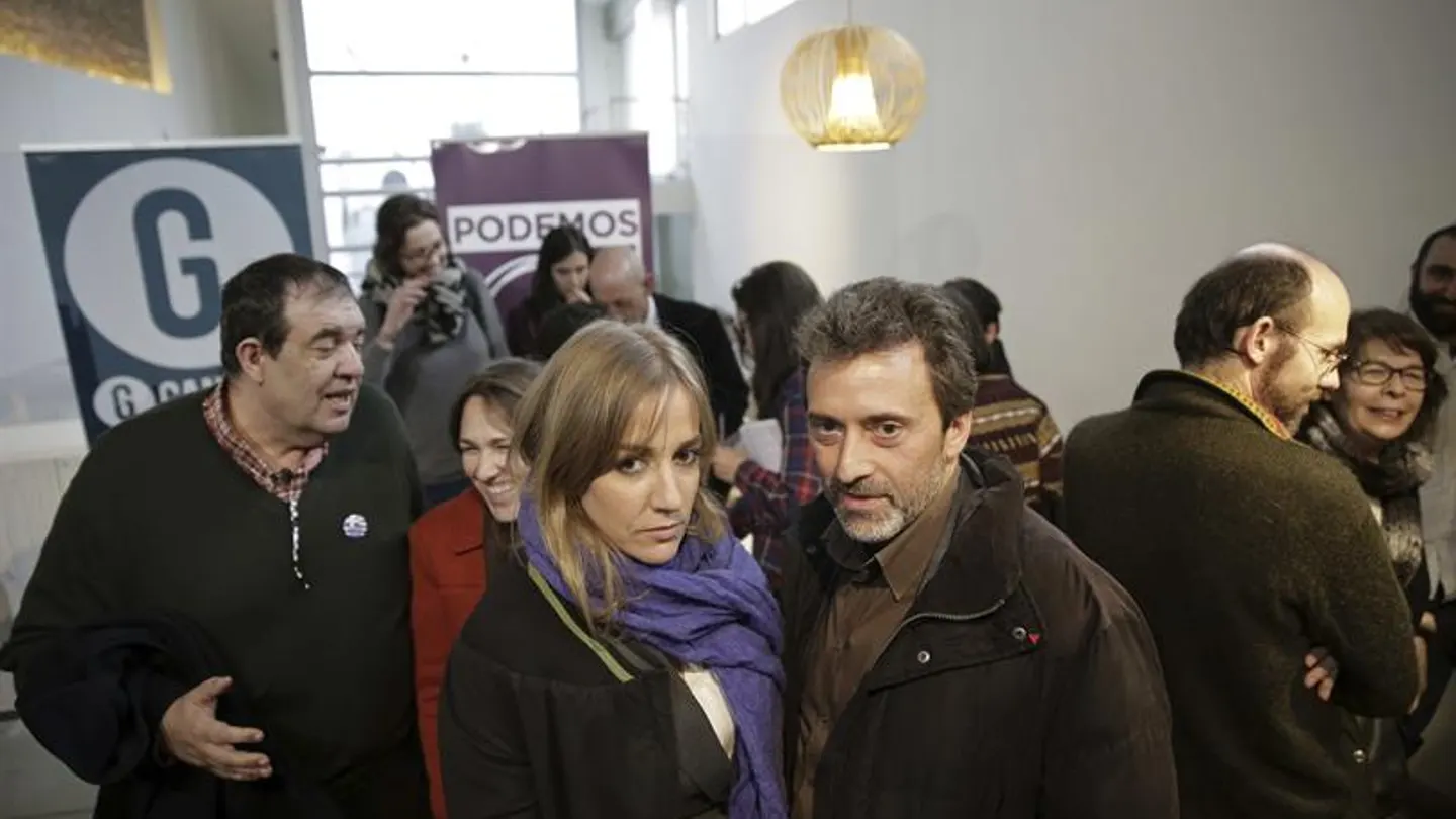 Tania Sánchez con Mauricio Valiente Tania Sánchez con Mauricio Valiente