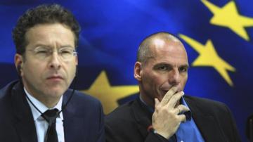 El ministro de Finanzas griego y el presidente del Eurogrupo