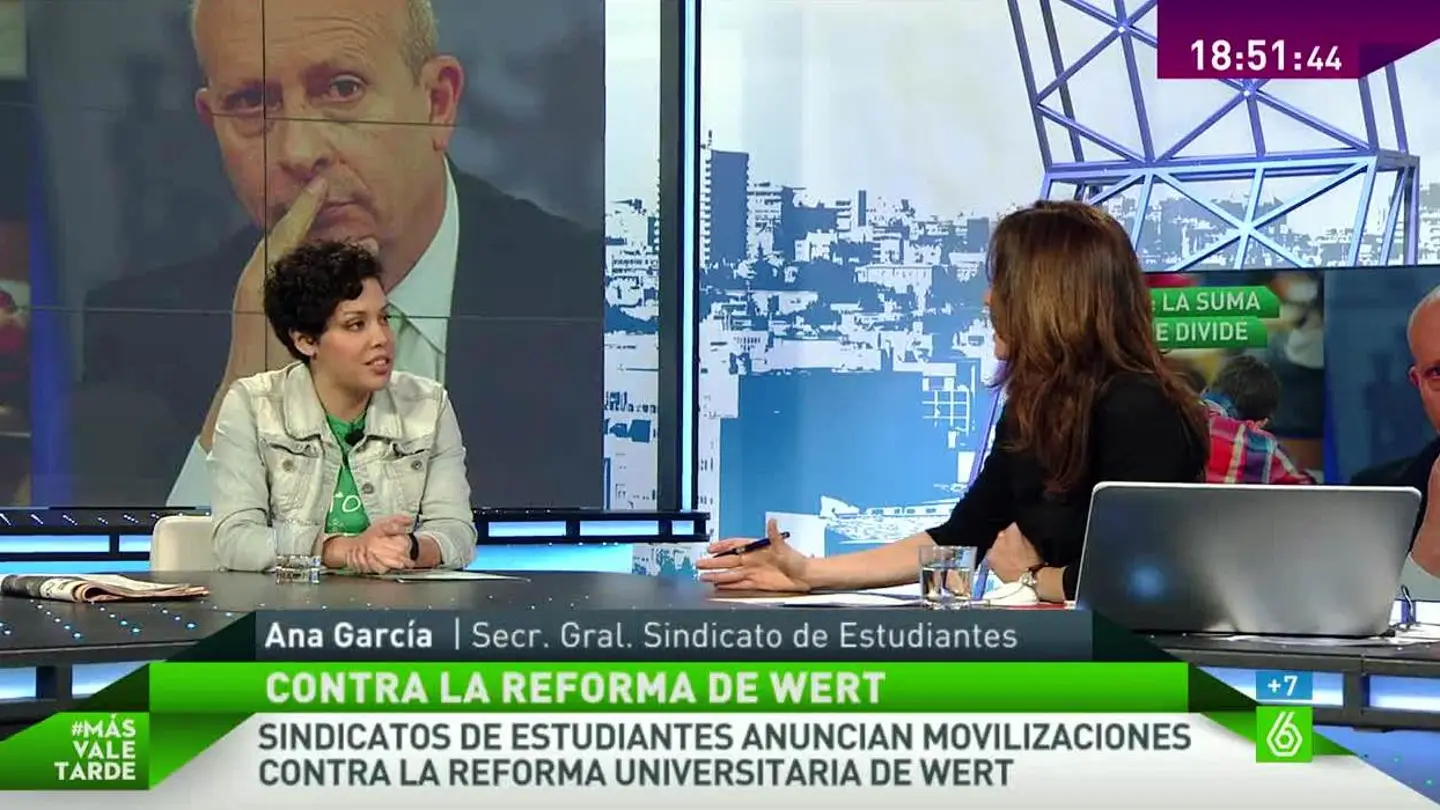 Ana García en Más Vale Tarde Ana García en Más Vale Tarde