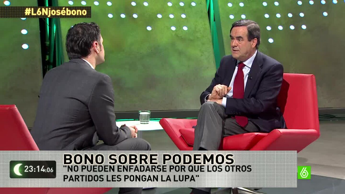 Jos&eacute; Bono: "Pablo Iglesias ya no es un tertuliano con un meg&aacute;fono en la mano, y en este baile le pueden dar pisotones"