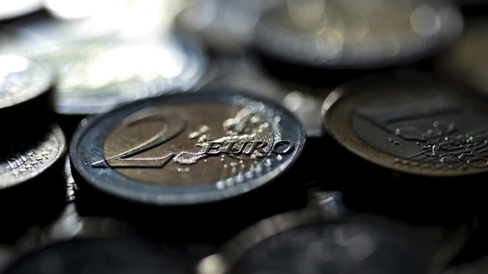 Monedas de dos y un euros Monedas de dos y un euros
