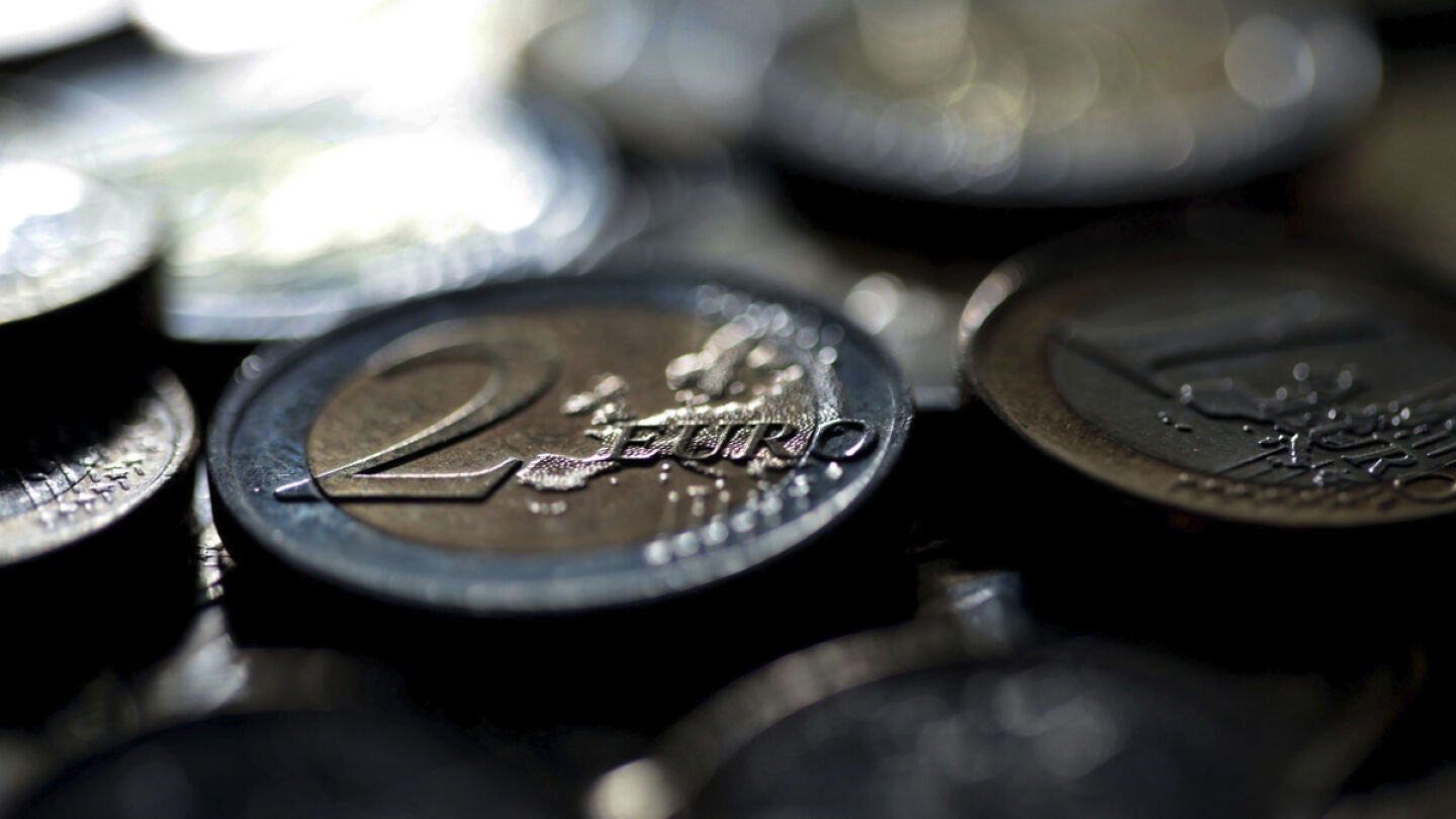 Monedas de dos y un euros