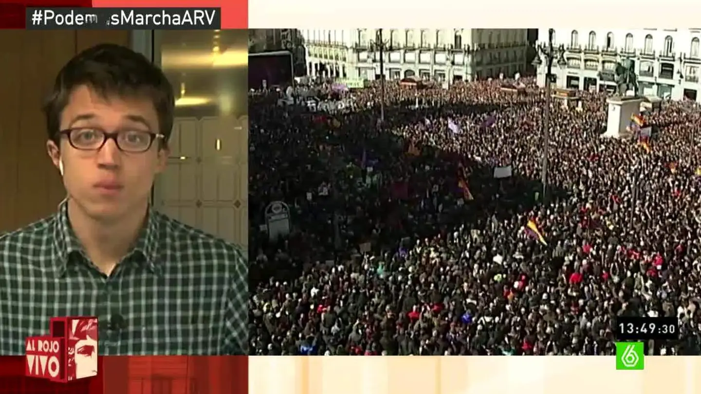 Errejón habla sobre la movilización de Podemos Errejón habla sobre la movilización de Podemos