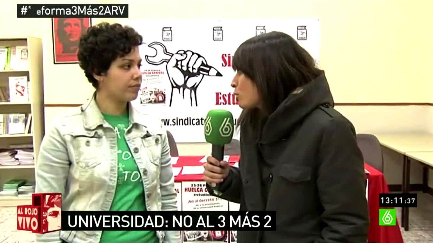 Ana Garc&iacute;a, sindicato de Estudiantes