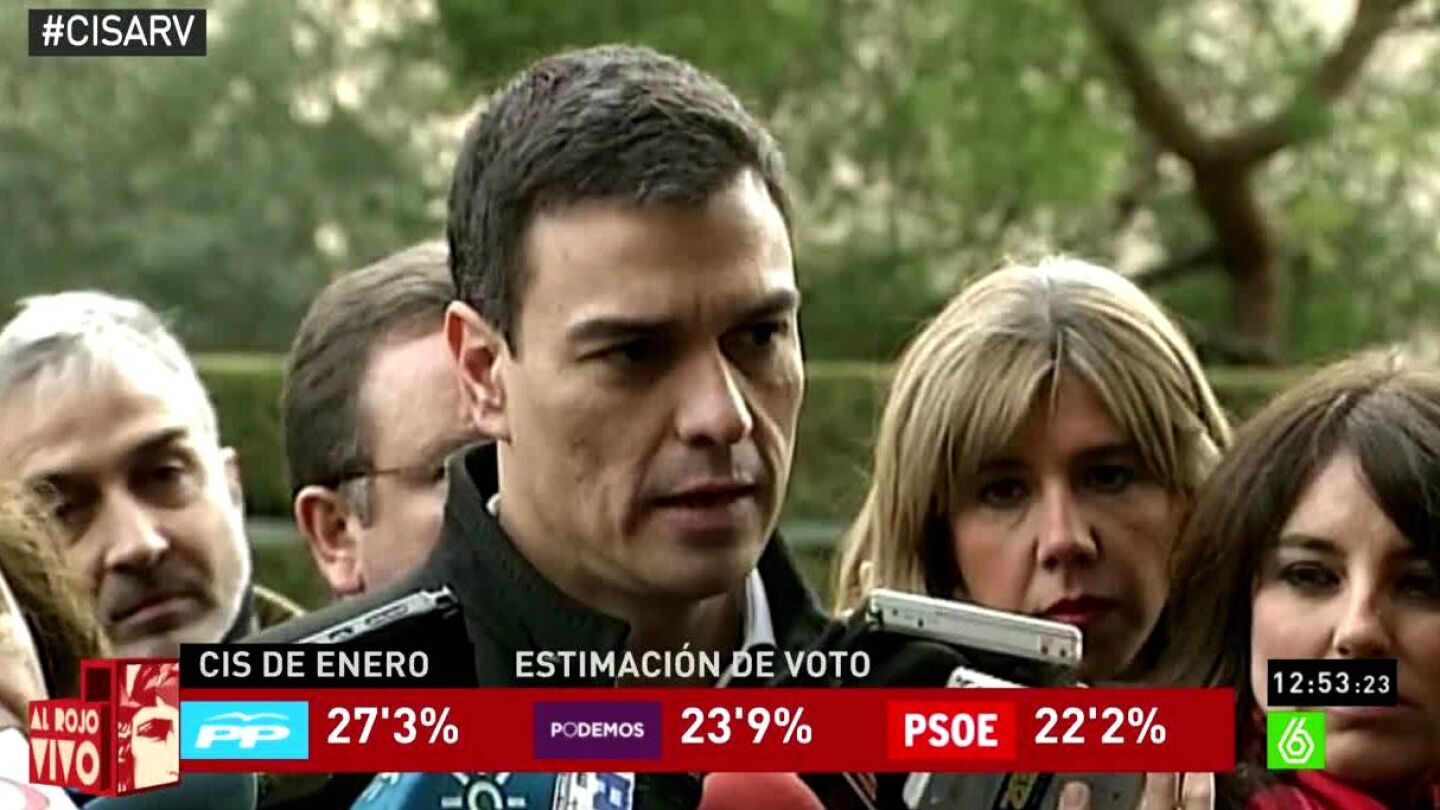 Pedro S&aacute;nchez ante los medios de comunicaci&oacute;n