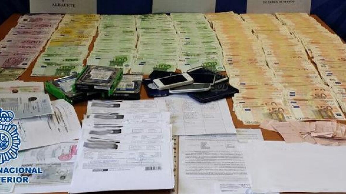 Objetos requisados por la Polic&iacute;a