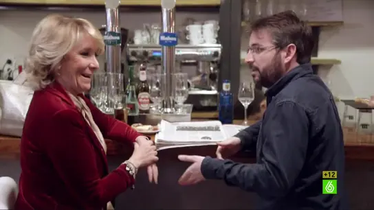 Esperanza Aguirre y Jordi Évole Esperanza Aguirre y Jordi Évole