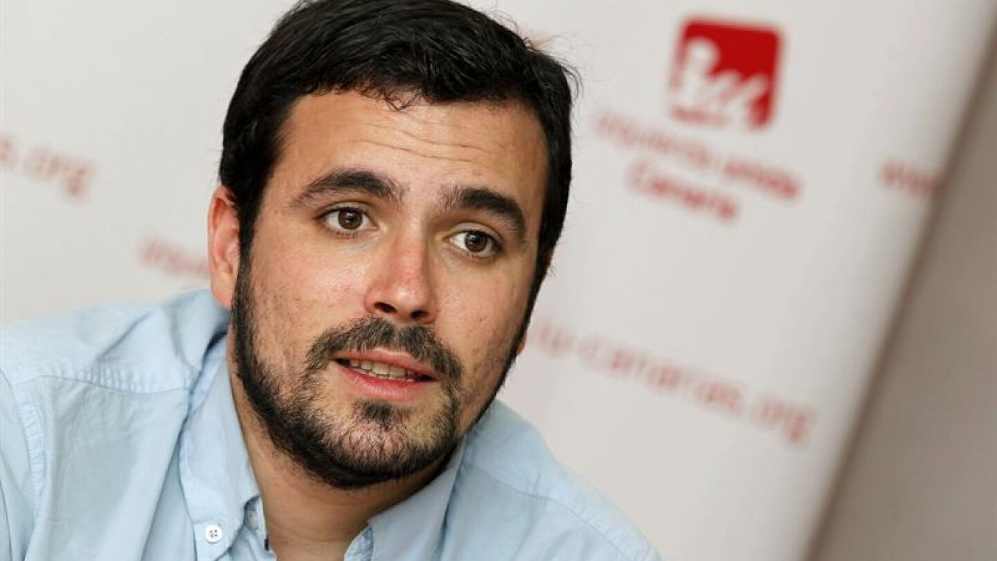 El candidato de Izquierda Unida a la Presidencia del Gobierno, Alberto Garz&oacute;n.