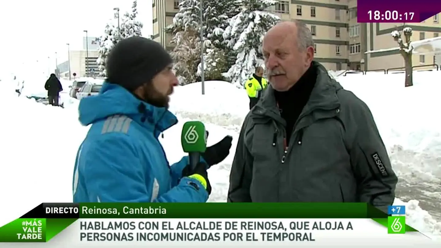 José Miguel Barrio, alcalde de Reinosa: "Hay máquinas quitanieves funcionando las 24 horas" José Miguel Barrio, alcalde de Reinosa: "Hay máquinas quitanieves funcionando las 24 horas"