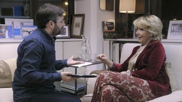 Jordi Évole habla con Esperanza Aguirre en 'Salvados'