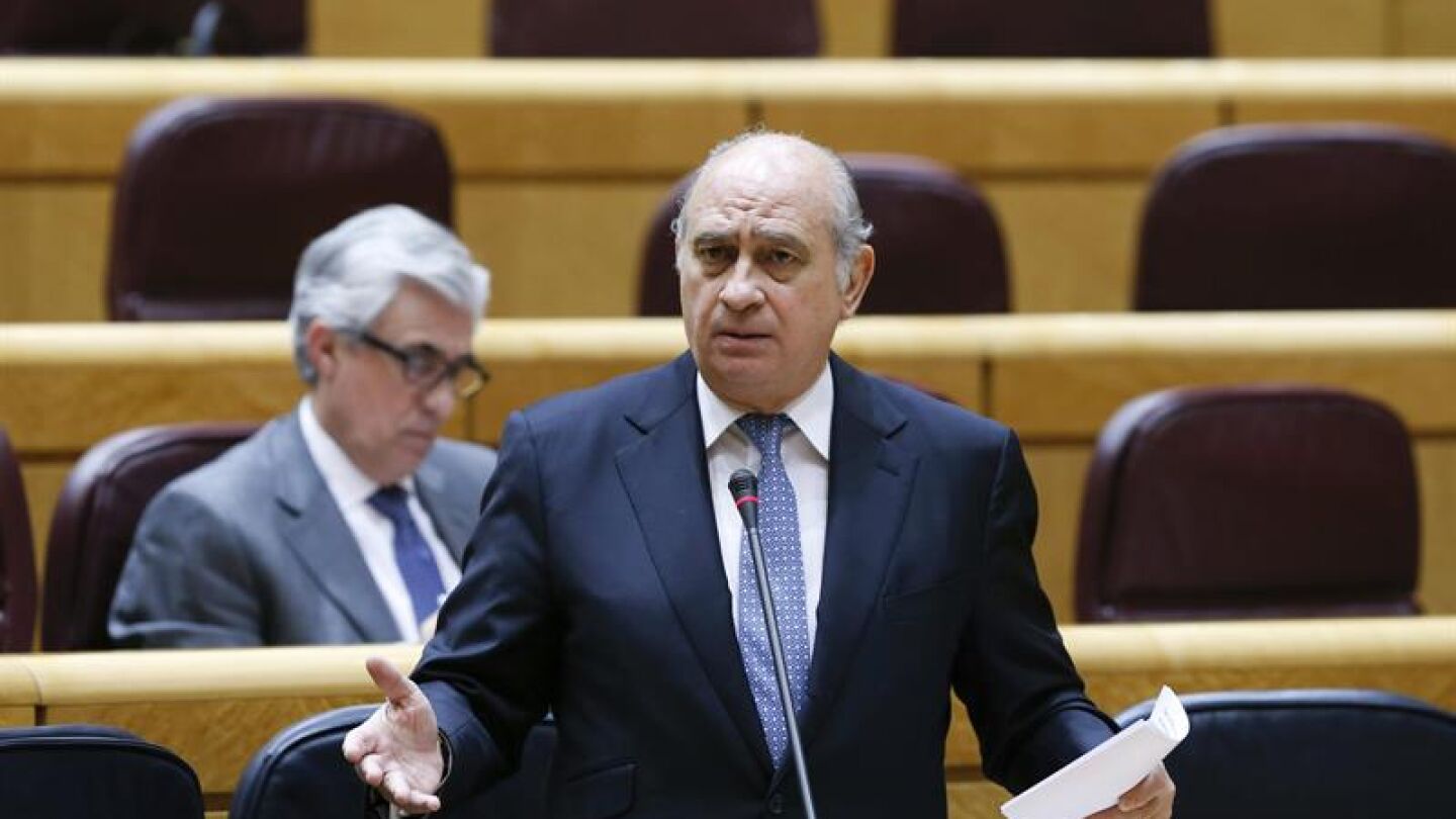 Jorge Fern&aacute;ndez D&iacute;az responde a una pregunta en el Senado