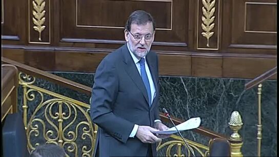 Mariano Rajoy en el Congreso de los Diputados