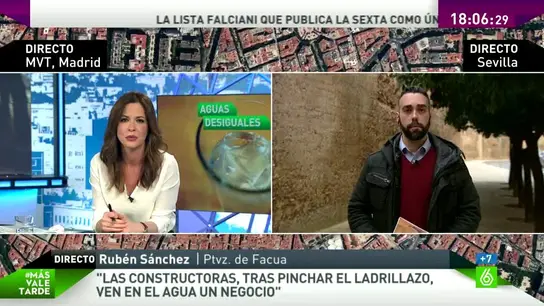 Ruben Sánchez: "es un peligro que empresas privadas gestionen el agua" Ruben Sánchez: "es un peligro que empresas privadas gestionen el agua"
