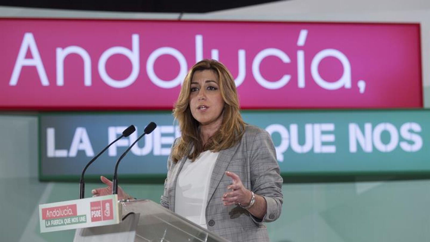 Susana D&iacute;az, durante su intervenci&oacute;n en el Comit&eacute; Director del PSOE-A