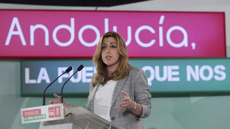 Susana Díaz, durante su intervención en el Comité Director del PSOE-A