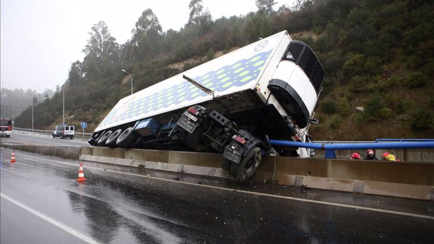 Accidente de un cami&oacute;n durante el fin de semana