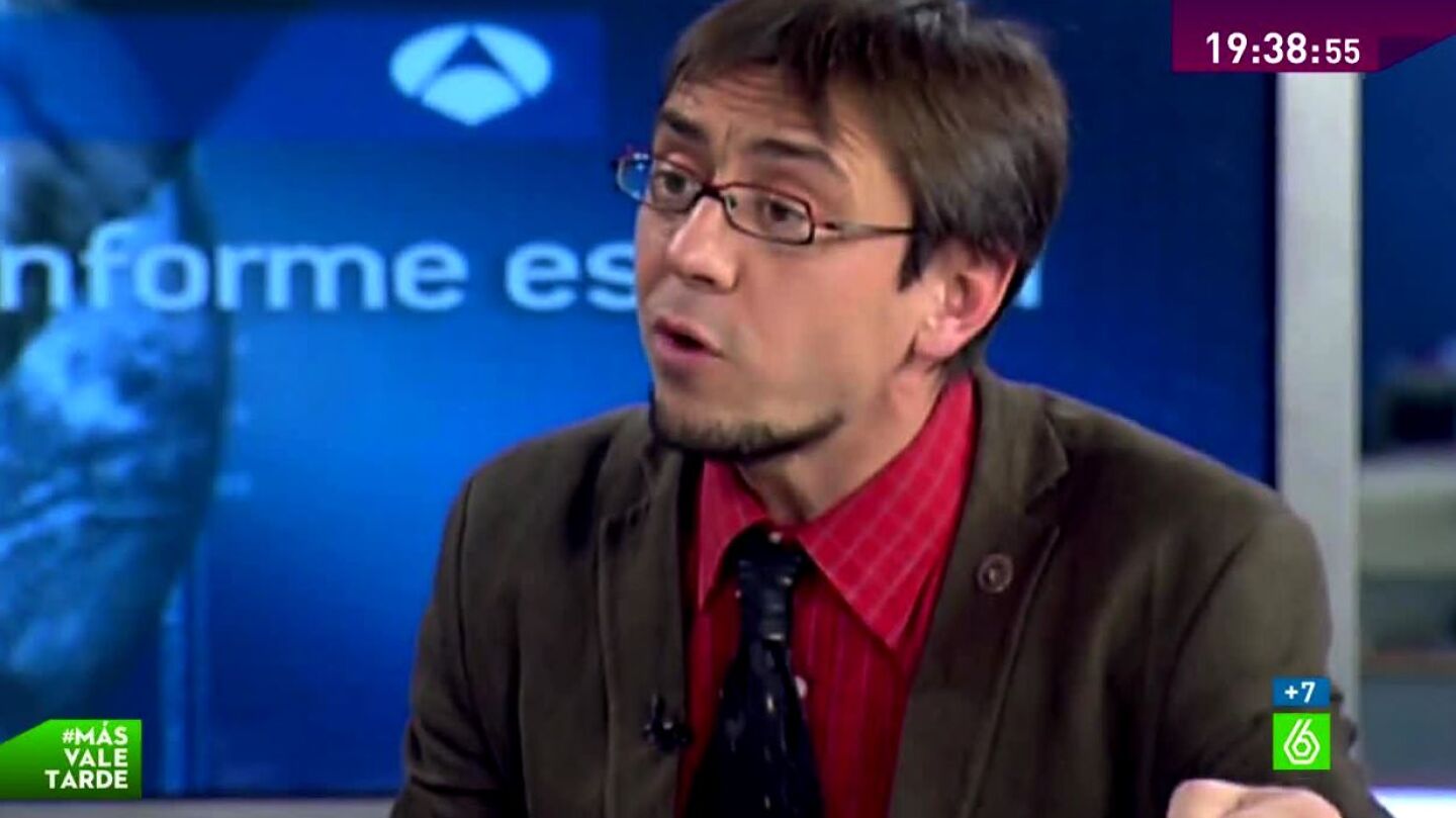 Juan Carlos Monedero en un debate en 2007