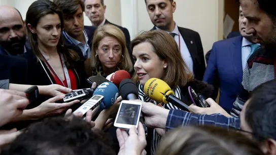 La vicepresidenta del Gobierno, Soraya Sáenz de Santamaría La vicepresidenta del Gobierno, Soraya Sáenz de Santamaría