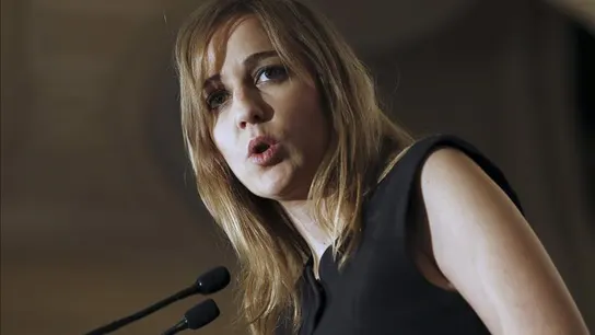 Tania Sánchez, durante un desayuno informativo Tania Sánchez, durante un desayuno informativo