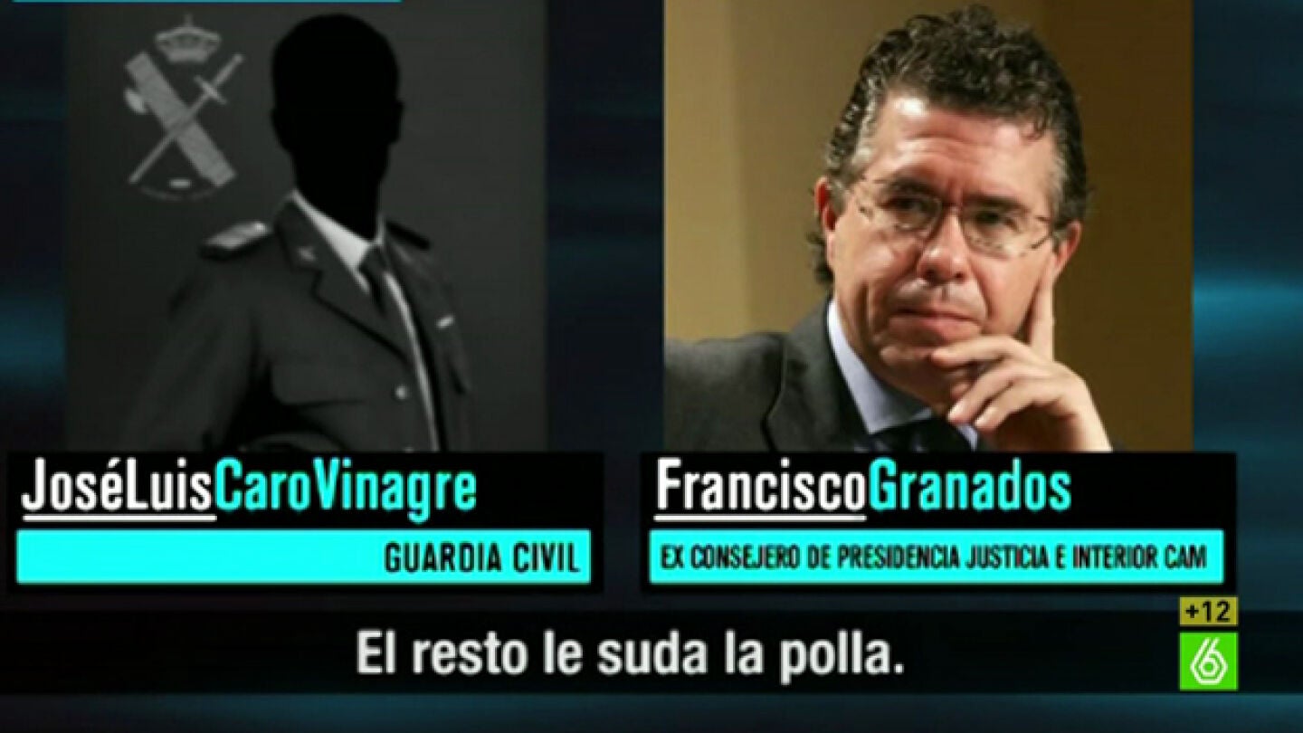 Las conversaciones de Granados con tres agentes de la Guardia Civil