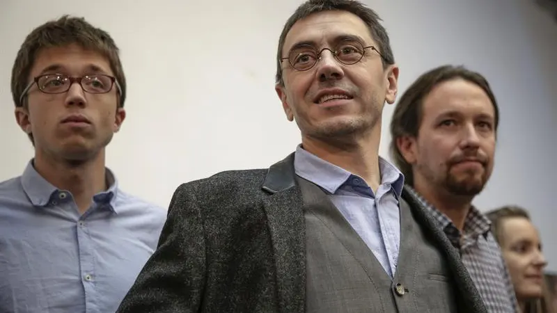 Errejón, Monedero y Pablo Iglesias