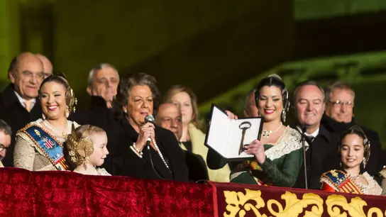 Rita Barberá en el pregón de las Fallas Rita Barberá en el pregón de las Fallas