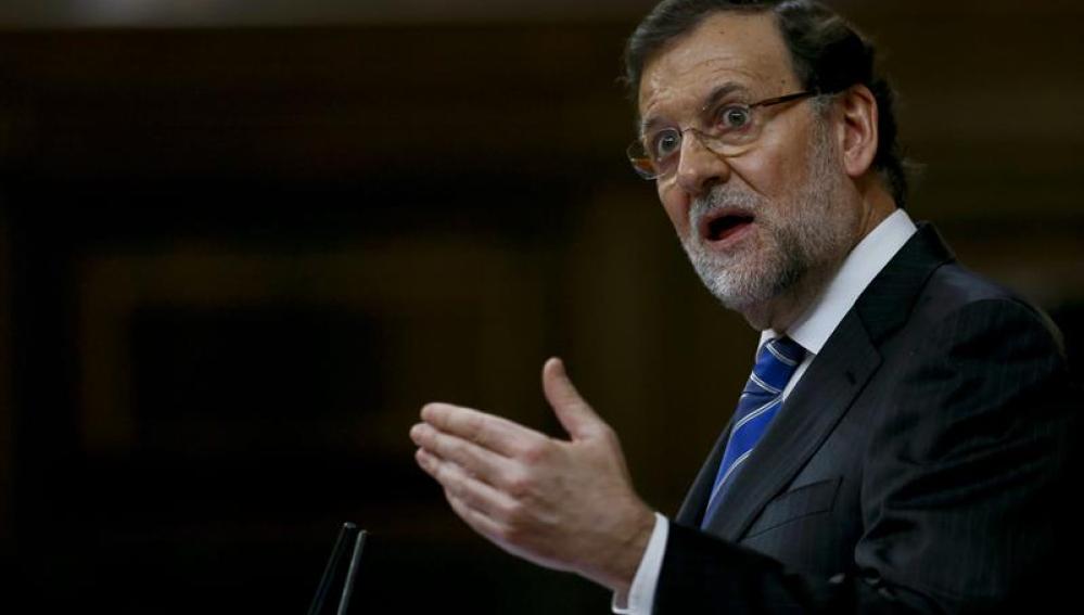 Mariano Rajoy durante el debate del estado de la Nación