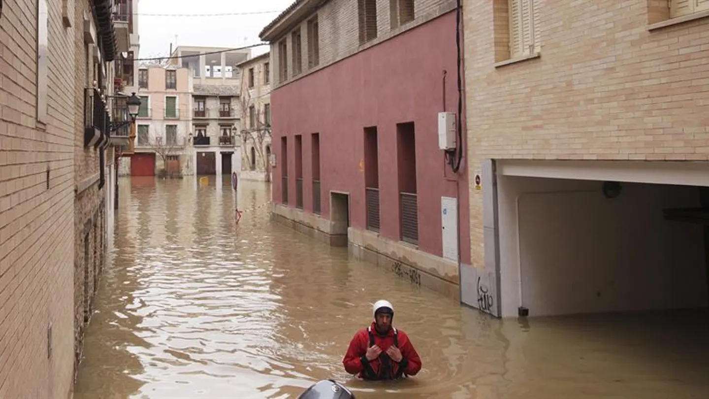 Tudela, anegada por el Ebro Tudela, anegada por el Ebro