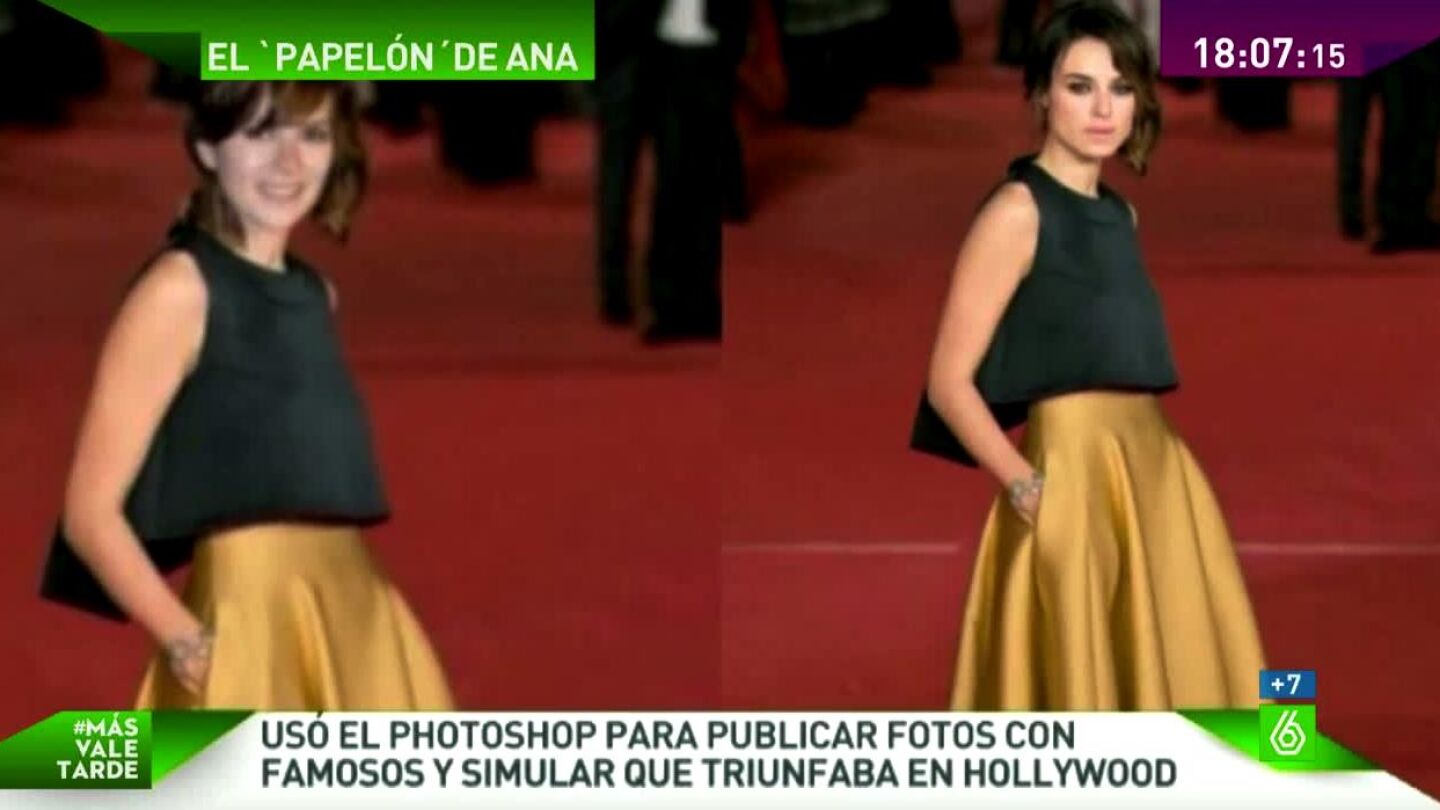 Ana Allen en una imagen falsa