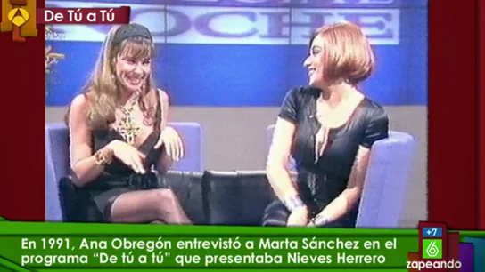 Ana Obregón entrevistaba a Marta Sánchez Ana Obregón entrevistaba a Marta Sánchez