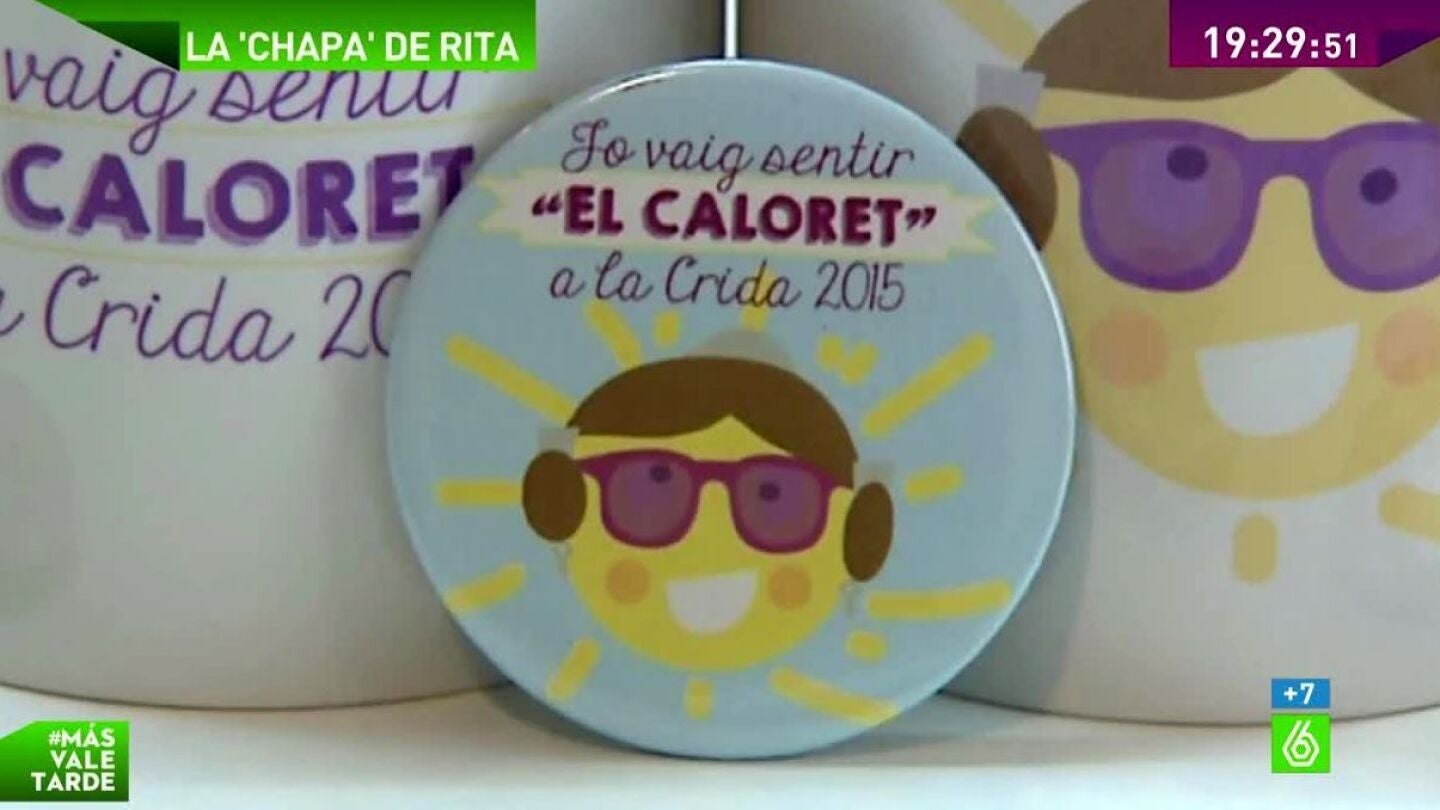 "I love Caloret faller", el patinazo de Rita Barber&aacute; convertido en chapa