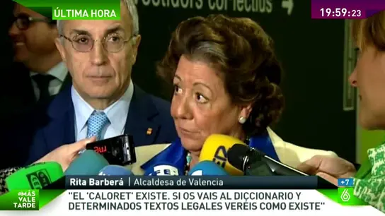 Rita Barberá habla del Caloret Rita Barberá habla del Caloret