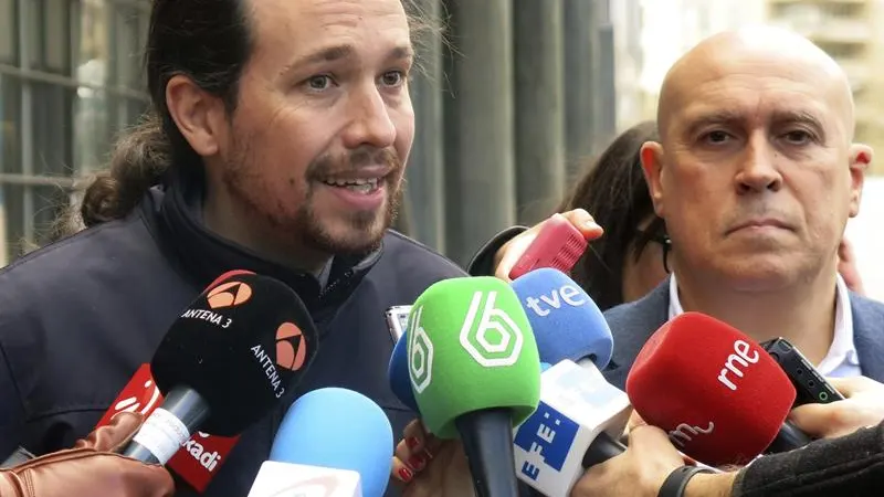 Pablo Iglesias, en Bruselas