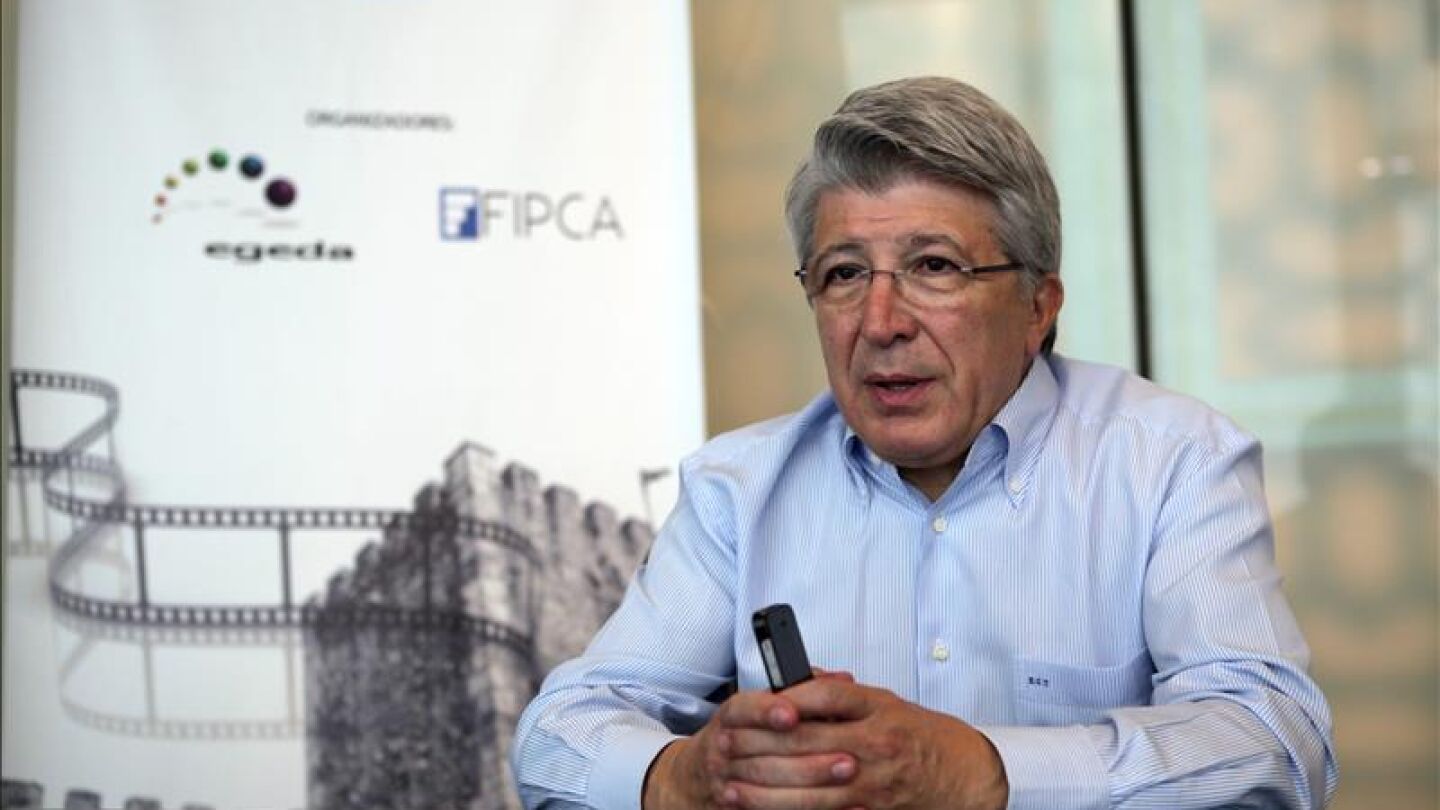 Enrique Cerezo, presidente del Atl&eacute;tico de Madrid