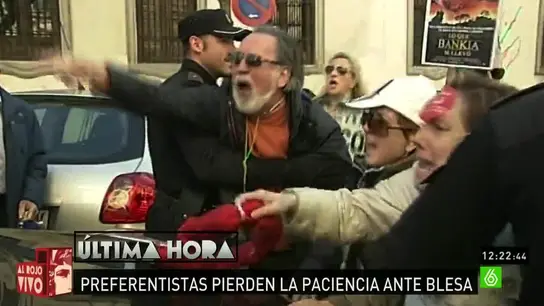 Indignación de preferentistas Indignación de preferentistas