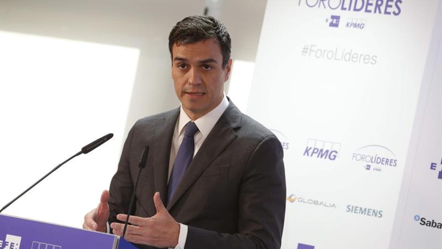 El secretario general del PSOE, Pedro S&aacute;nchez