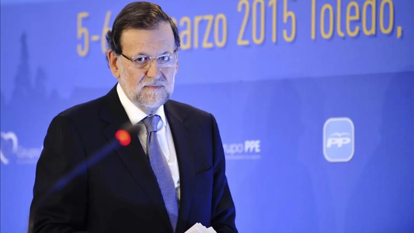 Mariano Rajoy antes de hablar en un acto público Mariano Rajoy antes de hablar en un acto público