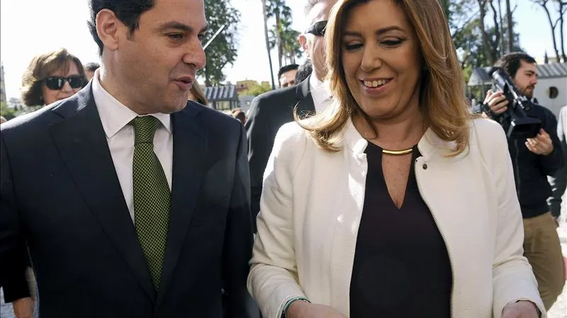 Juanma Moreno y Susana Díaz