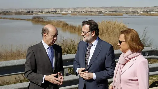 Mariano Rajoy visita las zonas afectadas por la crecida del río Ebro Mariano Rajoy visita las zonas afectadas por la crecida del río Ebro