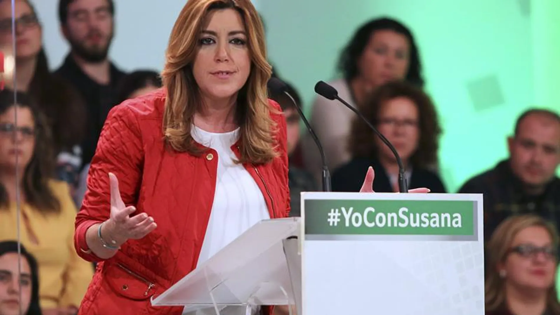 Susana Díaz en el arranque de campaña del 22M