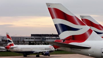 Aviones de British Airways, en el aeropuerto de Heathrow