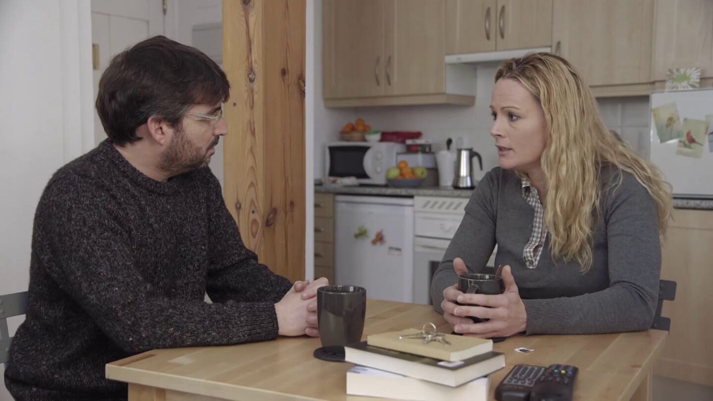 Zaida Cantera habla con Jordi &Eacute;vole, en 'Salvados'