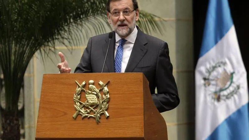 Mariano Rajoy, durante la conferencia de prensa que ha ofrecido en Guatemala