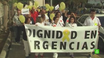 Protesta de sanitarios canarios