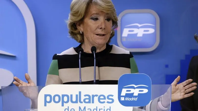 Esperanza Aguirre, candidata del PP a la Alcaldía de Madrid