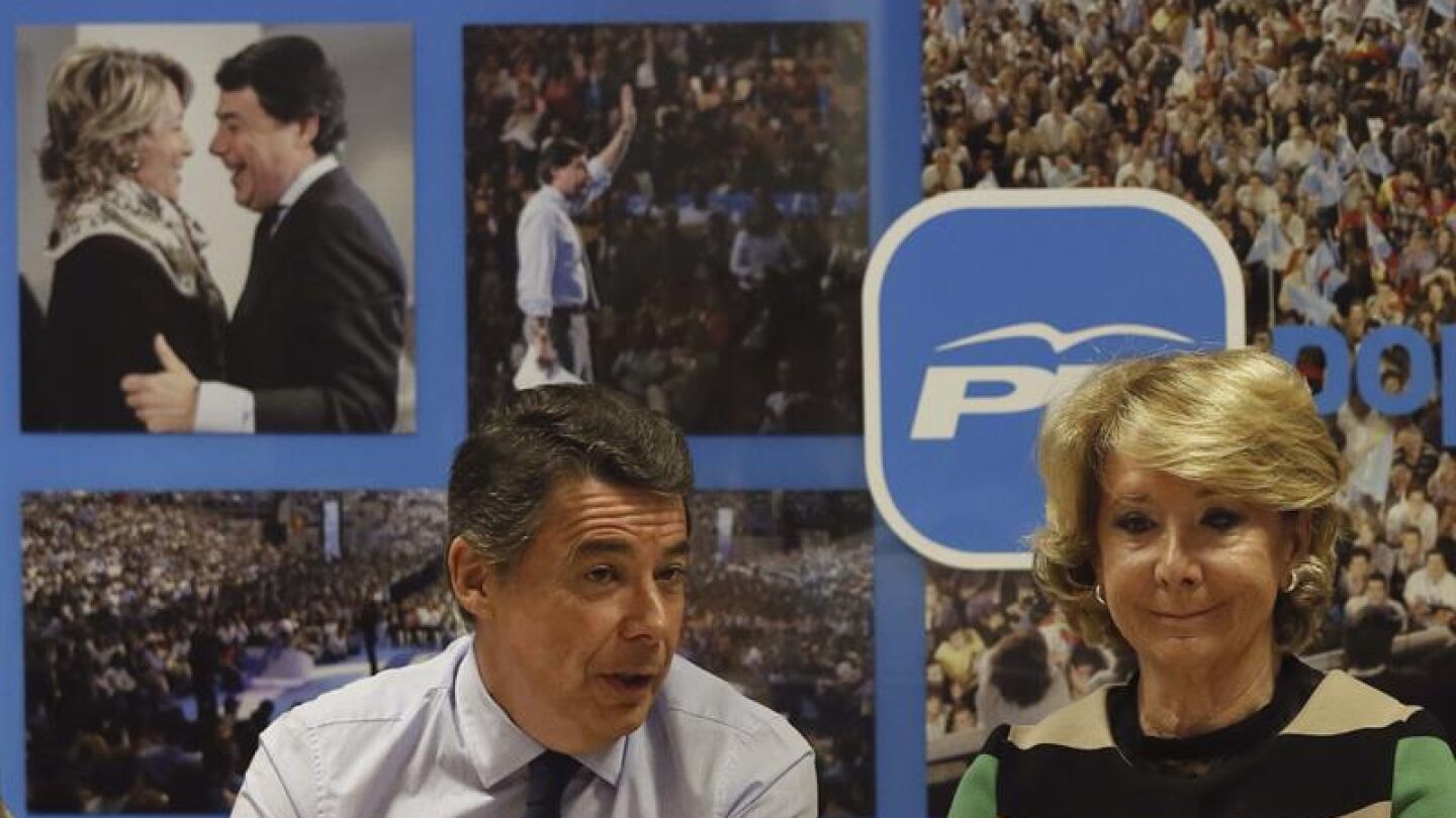 Ignacio Gonz&aacute;lez y Esperanza Aguirre juntos en un acto