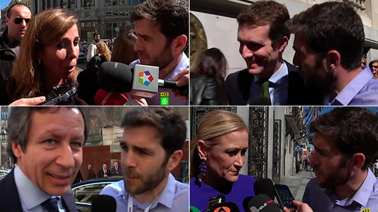 Gonzo pregunta a políticos del PP sobre Aguirre Gonzo pregunta a políticos del PP sobre Aguirre