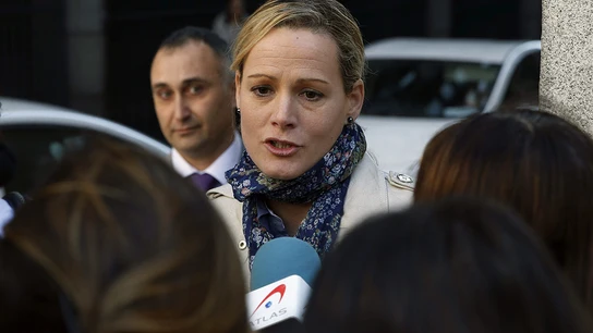 Zaida Cantera habla con los medios Zaida Cantera habla con los medios