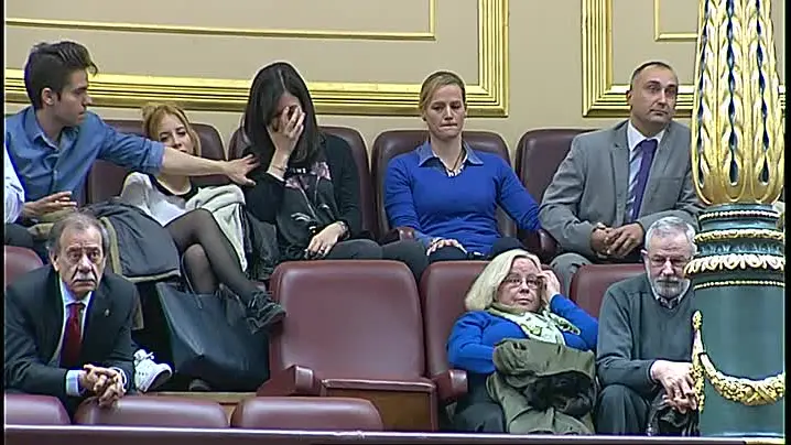 Zaida Cantera, en la tribuna del Congreso de los Diputados