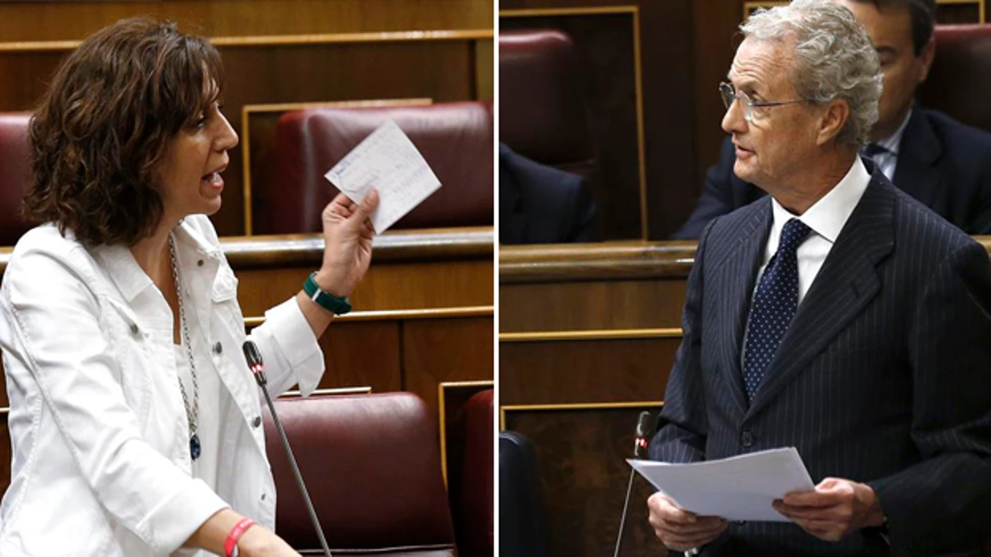 Rifirrafe entre Irene Lozano y Pedro Morenés en el Congreso Rifirrafe entre Irene Lozano y Pedro Morenés en el Congreso